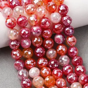 Natural Banded Agate Beads Strands