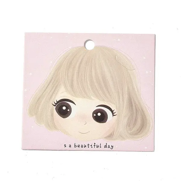 100Pcs Paper Hair Ties Display Cards