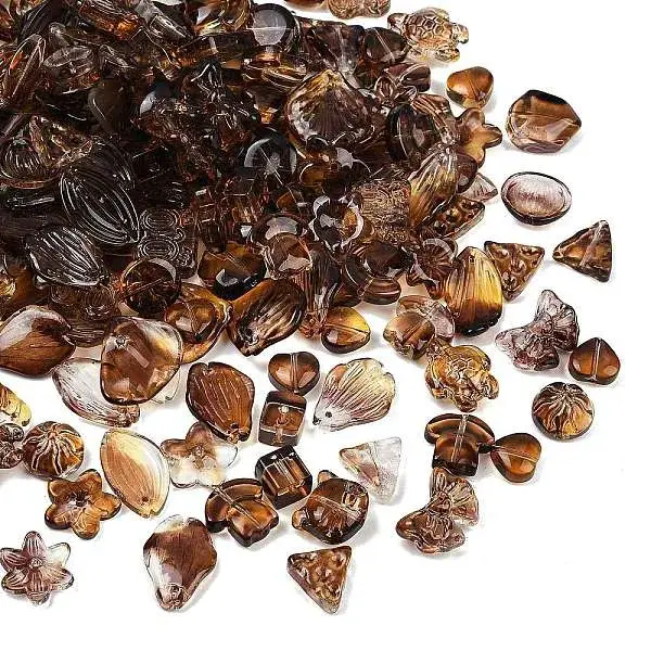 Gradient Color Transparent Glass Beads