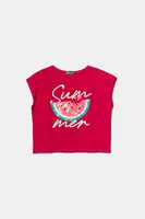 Dětské bavlněné tričko United Colors of Benetton