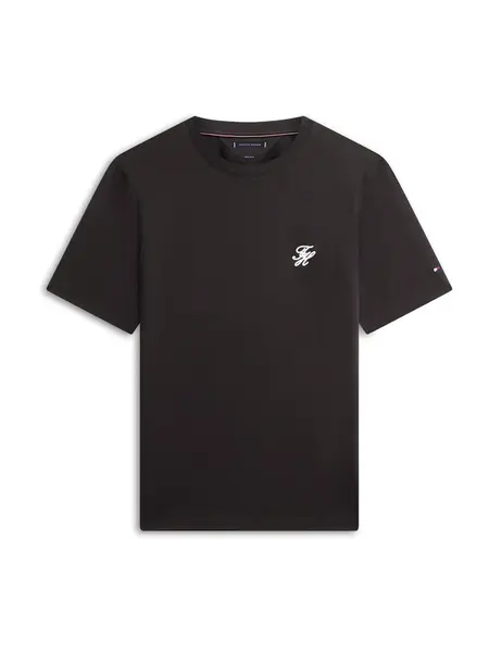 TOMMY HILFIGER Tričko  čierna / biela