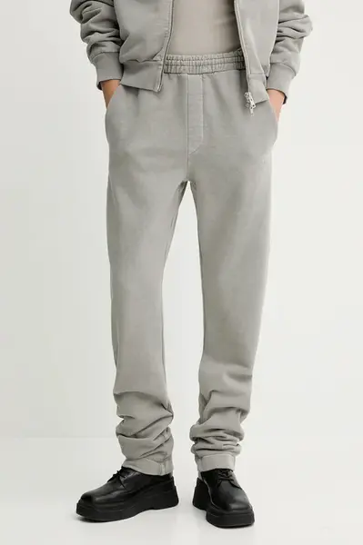 Bavlněné tepláky Won Hundred dámské, šedá barva, 3693-12082