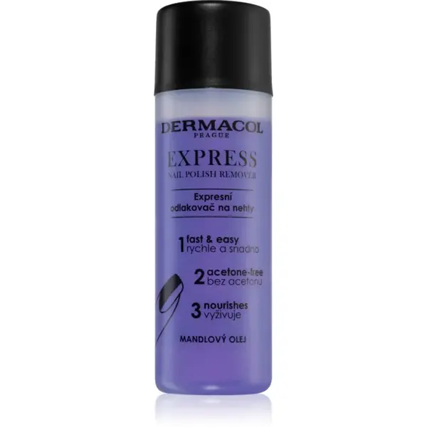 Dermacol Nail Care Express odlakovač na nehty bez acetonu 120 ml