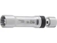 BGS Technic BGS 2391 Kloubová nástrčná hlavice 3/8" 12hranná 16 mm na zapalovací svíčky, s