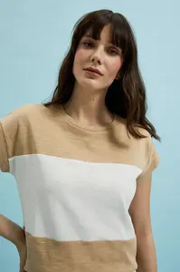 Dámské tričko MOODO - béžová