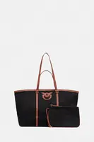 Bavlněná kabelka Pinko černá barva, 104715 A2G2