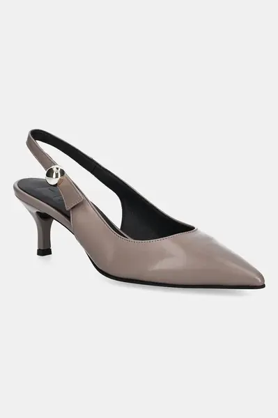 Kožené lodičky Furla Sfera Slingback