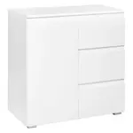 Livetastic KOMODA, bílá, 80/80/40 cm