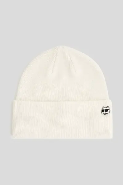 Čepice z vlněné směsi Karl Lagerfeld IKON