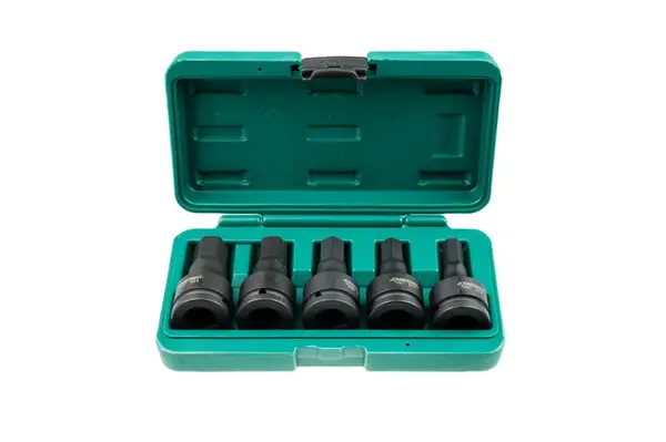 Sada úderových zástrčných hlavic Imbus, 3/4", H14 - H24, 5 kusů - JONNESWAY S05A6105S