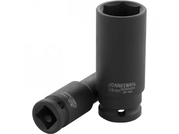 Nástrčná hlavice úderová, prodloužená, 6-hranná, 1/2", velikost 17mm - JONNESWAY S03AD4117 Velikost: 11 mm