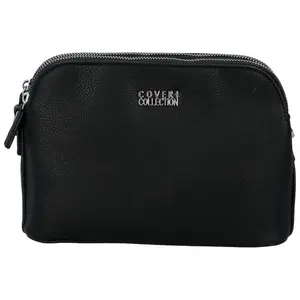 Pevná malá dámská koženková crossbody Rompo, černá
