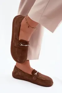 Dámske barefoot mokasíny zo semišu