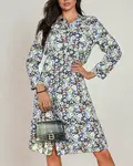 Resti Women's midi patterned dress