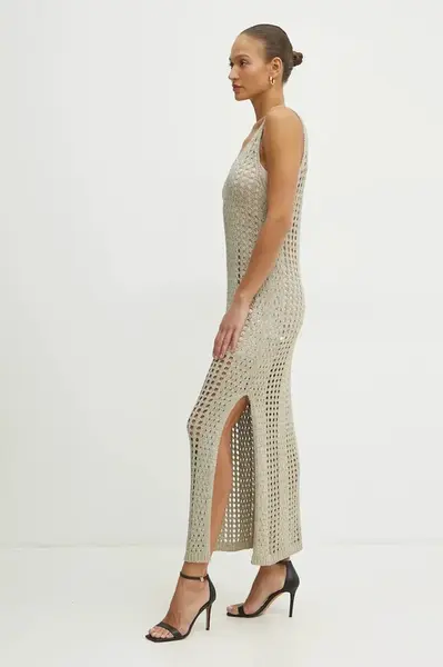 Šaty Liu Jo béžová barva, maxi, VA5181.MA70D