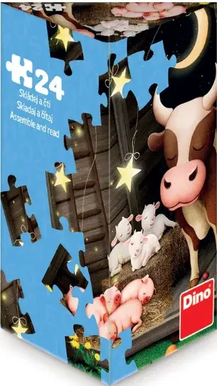 Puzzle Zvířátka na farmě 24 dílků (poškozená)