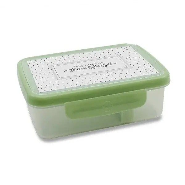 Desiatový box Zdravá desiata - SCANDI, olivová