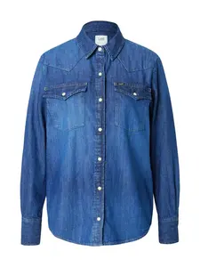 Lee Blúzka 'REGULAR WESTERN SHIRT'  modrá denim