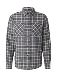 DAN FOX APPAREL Košeľa 'Daniel'  sivá / červená / biela