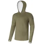 Giants fishing funkční tričko s dlouhým rukávem uv50+ hoodie olive green - l
