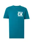 Calvin Klein Tričko  modrozelená / biela