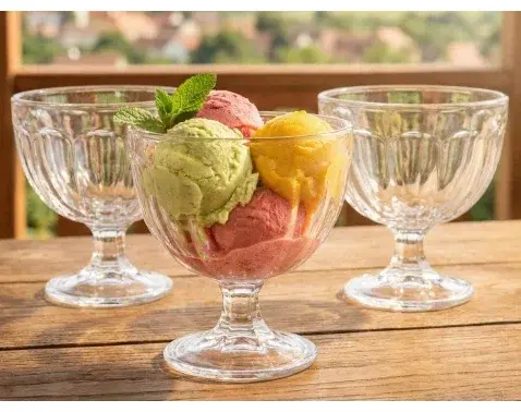 Set pohárů na zmrzlinu (3 ks) 425 ml, čiré sklo