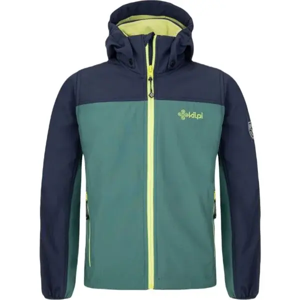 KILPI RAVIO Chlapecká softshellová bunda, zelená, velikost