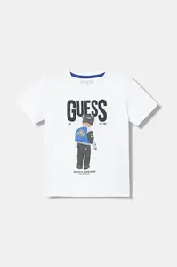 Dětské bavlněné tričko Guess