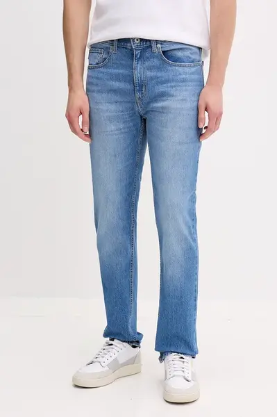 HUGO Blue  Pánske slim fit rifle  Ash