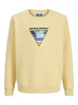 Jack & Jones Junior Mikina 'Perry'  svetlomodrá / žltá / čierna