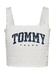 Tommy Jeans Top  námornícka modrá / prírodná biela