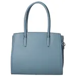 Elegantní dámská koženková kabelka na rameno Miraya, světle modrá