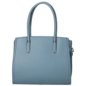 Elegantní dámská koženková kabelka na rameno Miraya, světle modrá