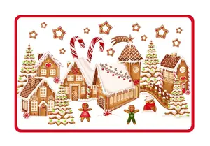 Toro Prostírání Perníková vesnička 44 x 28,5 cm 1 ks