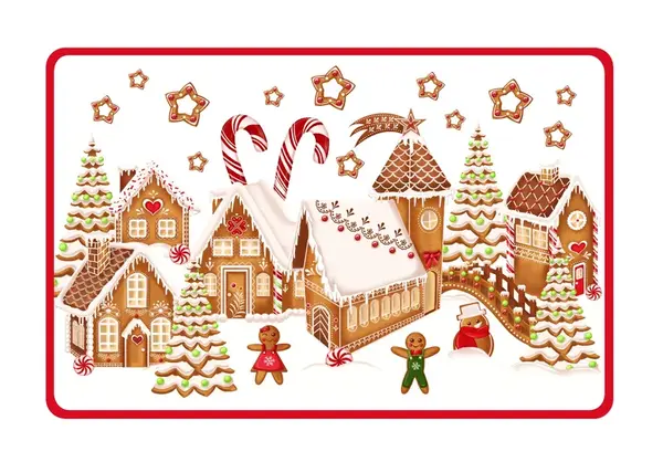 Toro Prostírání Perníková vesnička 44 x 28,5 cm 1 ks