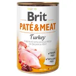 BRIT Paté & Meat Turkey konzerva pro psy 400 g