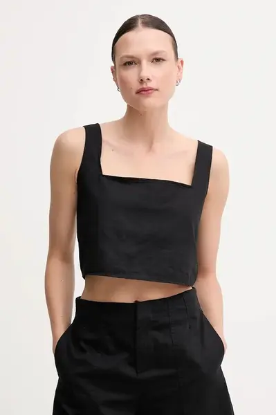 Halenka s lněnou směsí Calvin Klein Jeans