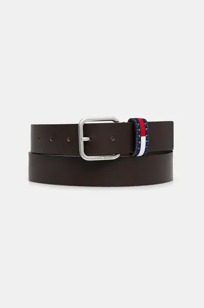 Tommy Jeans  pásek pánský kožený