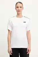 Bavlněné tričko Puma dámské, bílá barva, 685009