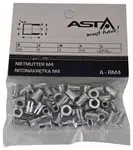 Maticové nýty M3 x 10 mm, s plochou hlavou, ocel, balení 50 ks - ASTA Velikost: M4x11 mm