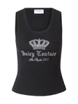 Juicy Couture Top 'Crown'  čierna / strieborná