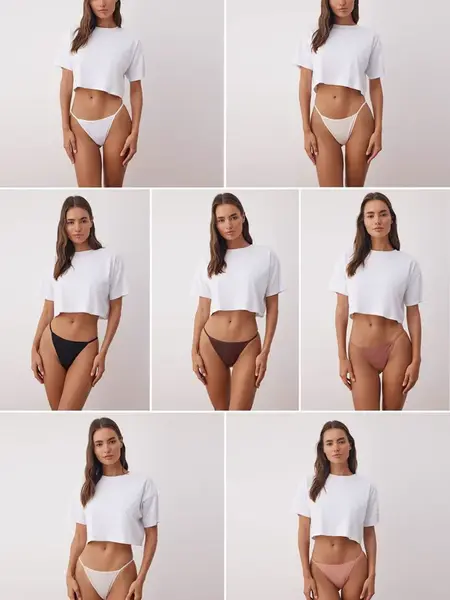 Trendyol Tangá  svetlobéžová / čokoládová / ružová / staroružová / čierna / biela