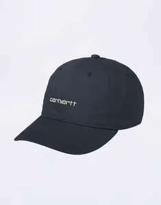 Carhartt WIP Canvas Script Cap Deep Night/Gentle Green