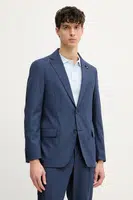 Vlněné sako Tommy Hilfiger pánské, tmavomodrá barva, SQTHL6506.SQTH402