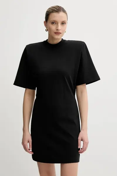 Bavlněné šaty Pinko černá barva, mini, 105220 A2M2