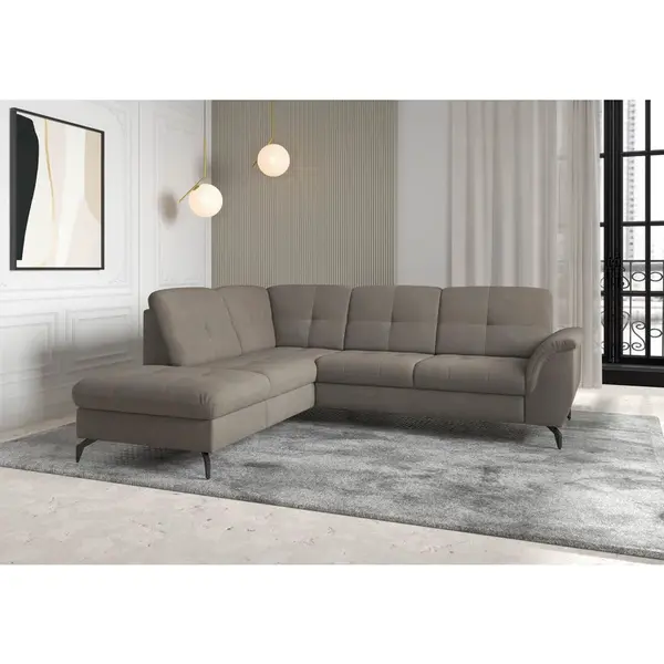 Sit & More ROHOVÁ SEDAČKA, textil, jílová barva