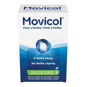 MOVICOL k léčbě zácpy citrón + limetka 13,8 g 20 kusů