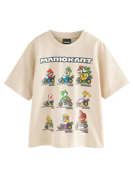 Next Tričko  tmavošedá / zelená / čierna / biela