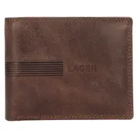 Pánská kožená peněženka Lagen Piran - hnědá