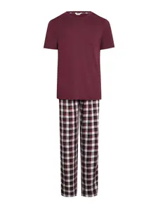 Dagi Dlhé pyžamo  bordová